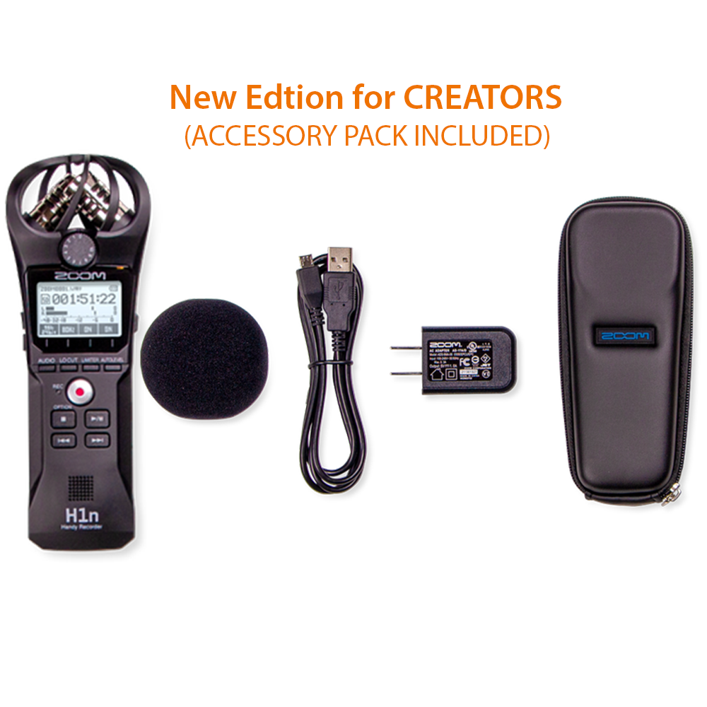 Zoom H1n-Handy Recorder [ Value Pack ] best for creators